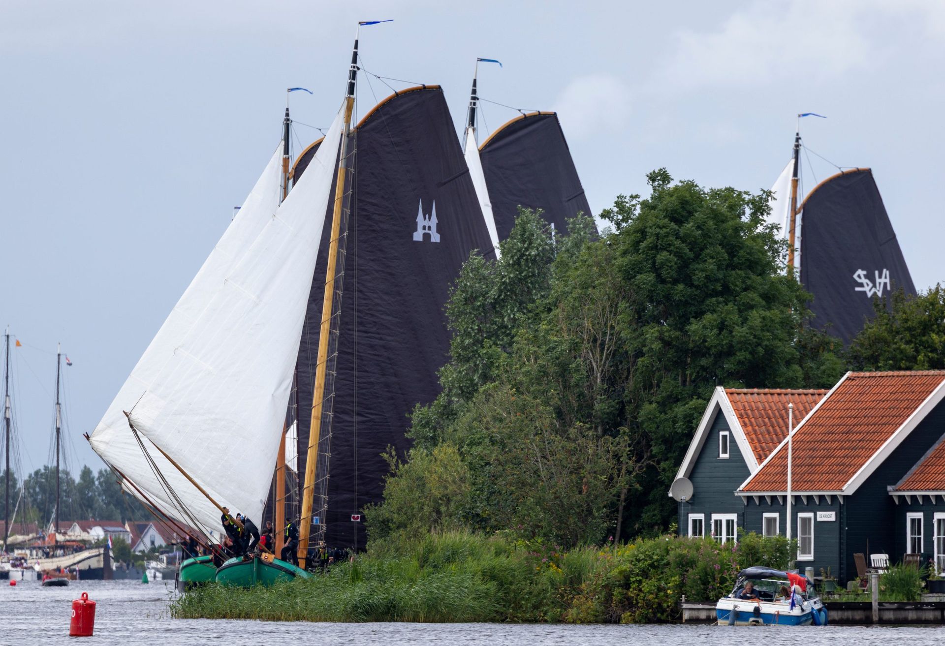 De Sneker Pan onder zeil tijdens het SKS-kampioenschap