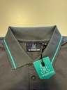 Kraag met zeegroene bies